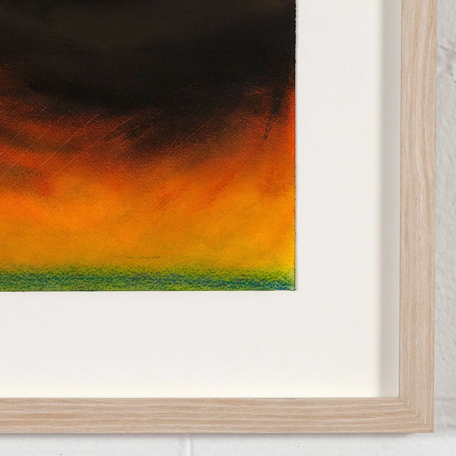 RITA LETENDRE "STORM" PASTEL DRAWING, 1980