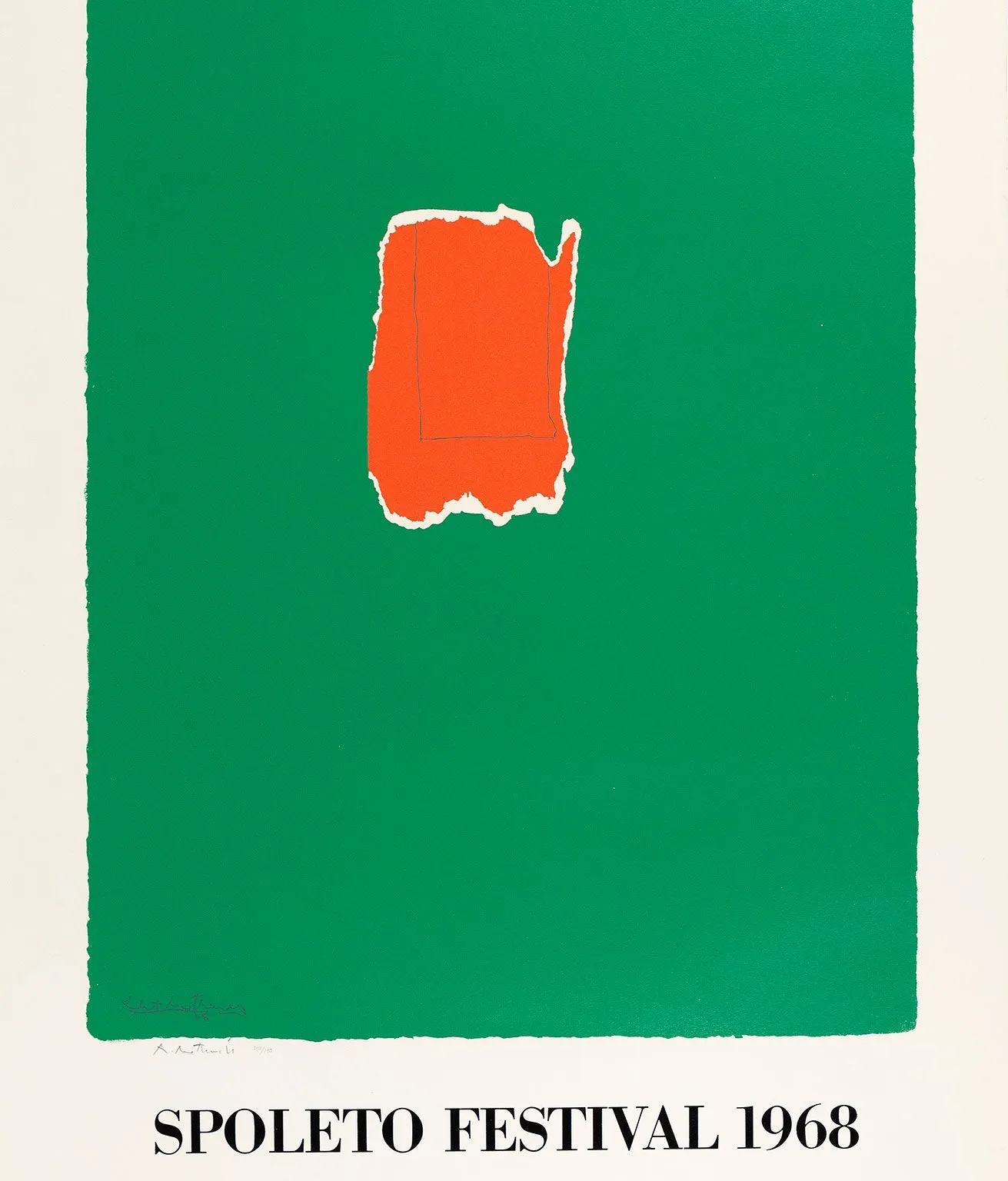 ROBERT MOTHERWELL "SPOLETO" SCREENPRINT, 1968