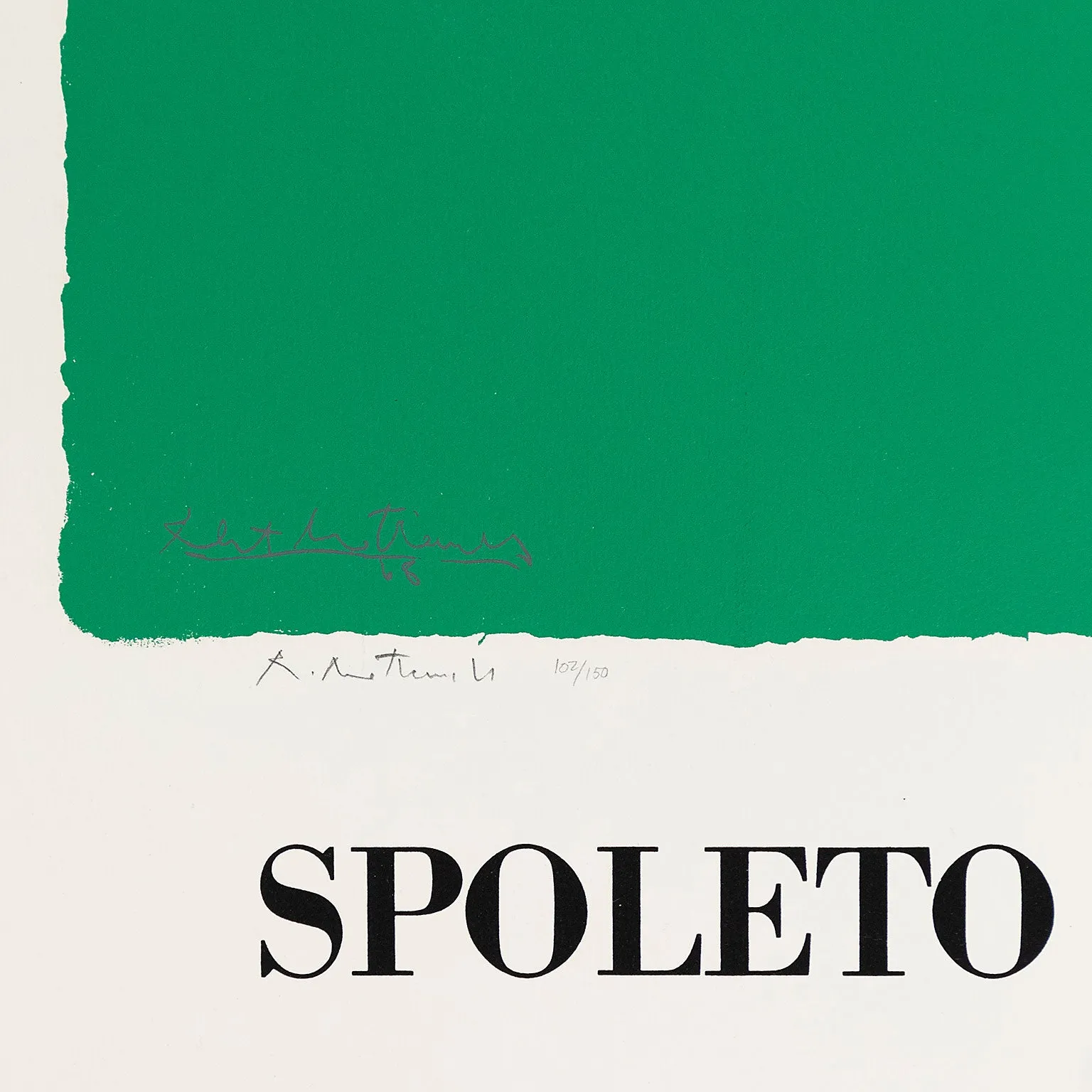 ROBERT MOTHERWELL "SPOLETO" SCREENPRINT, 1968