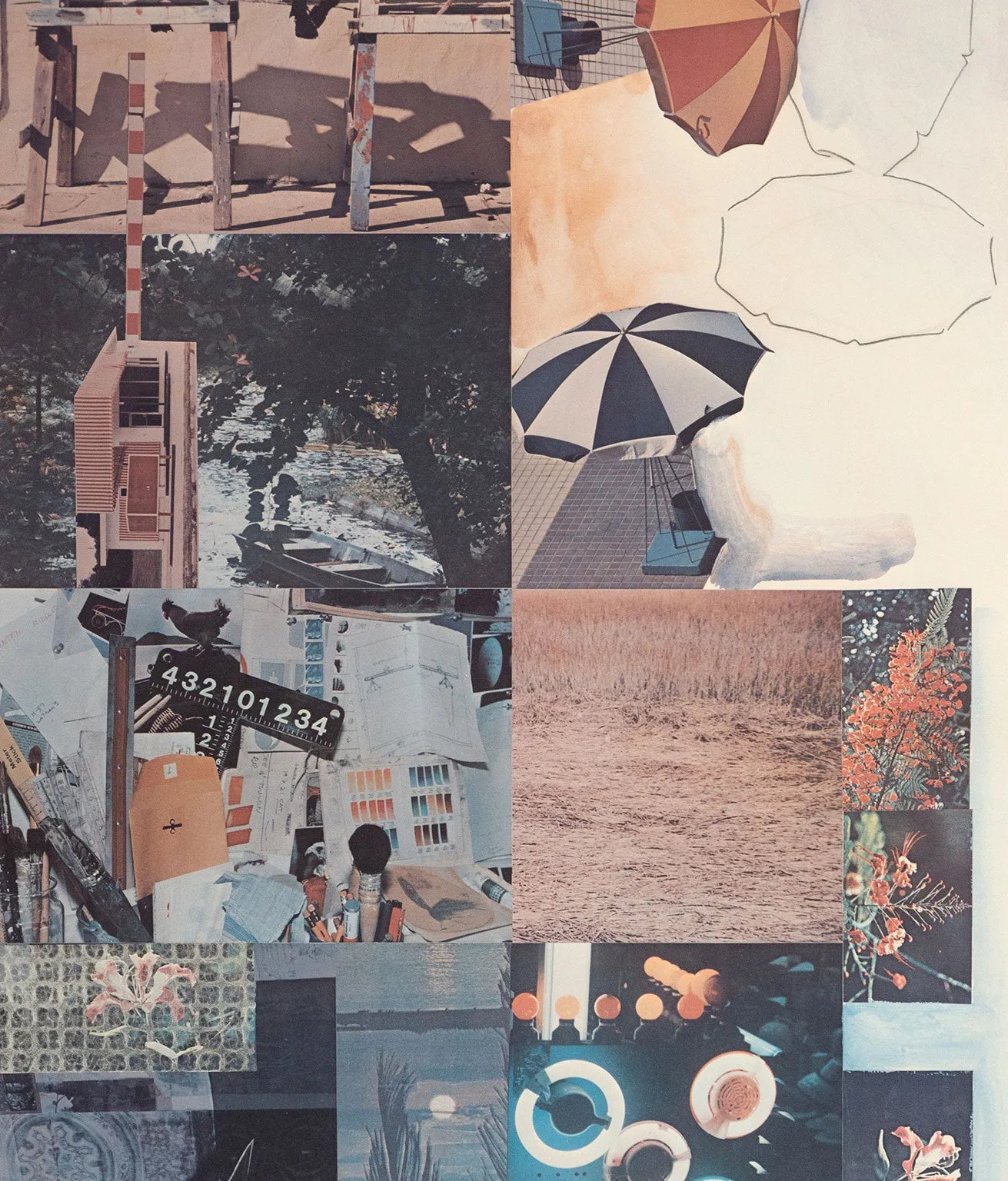 ROBERT RAUSCHENBERG "UMBRELLAS" LITHO, 1983