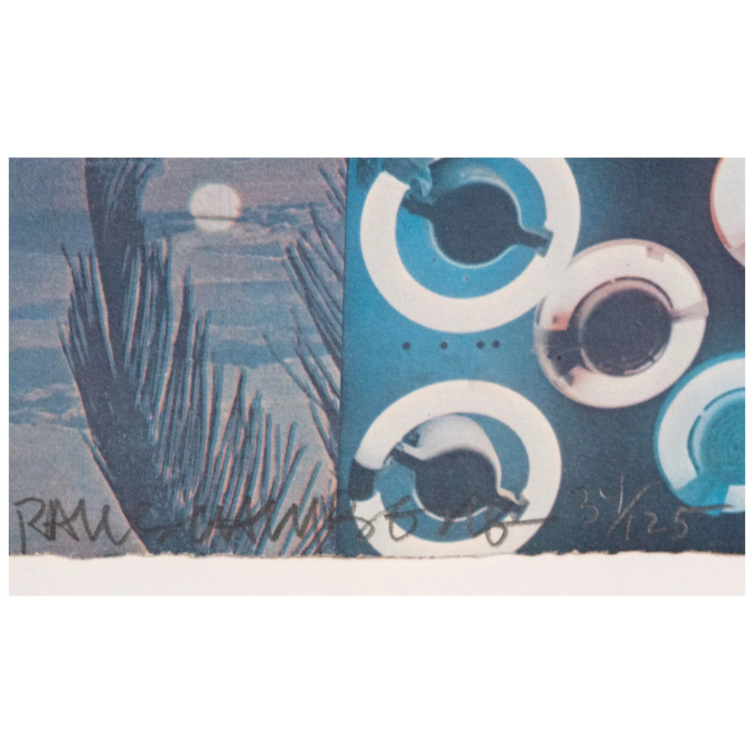 ROBERT RAUSCHENBERG "UMBRELLAS" LITHO, 1983