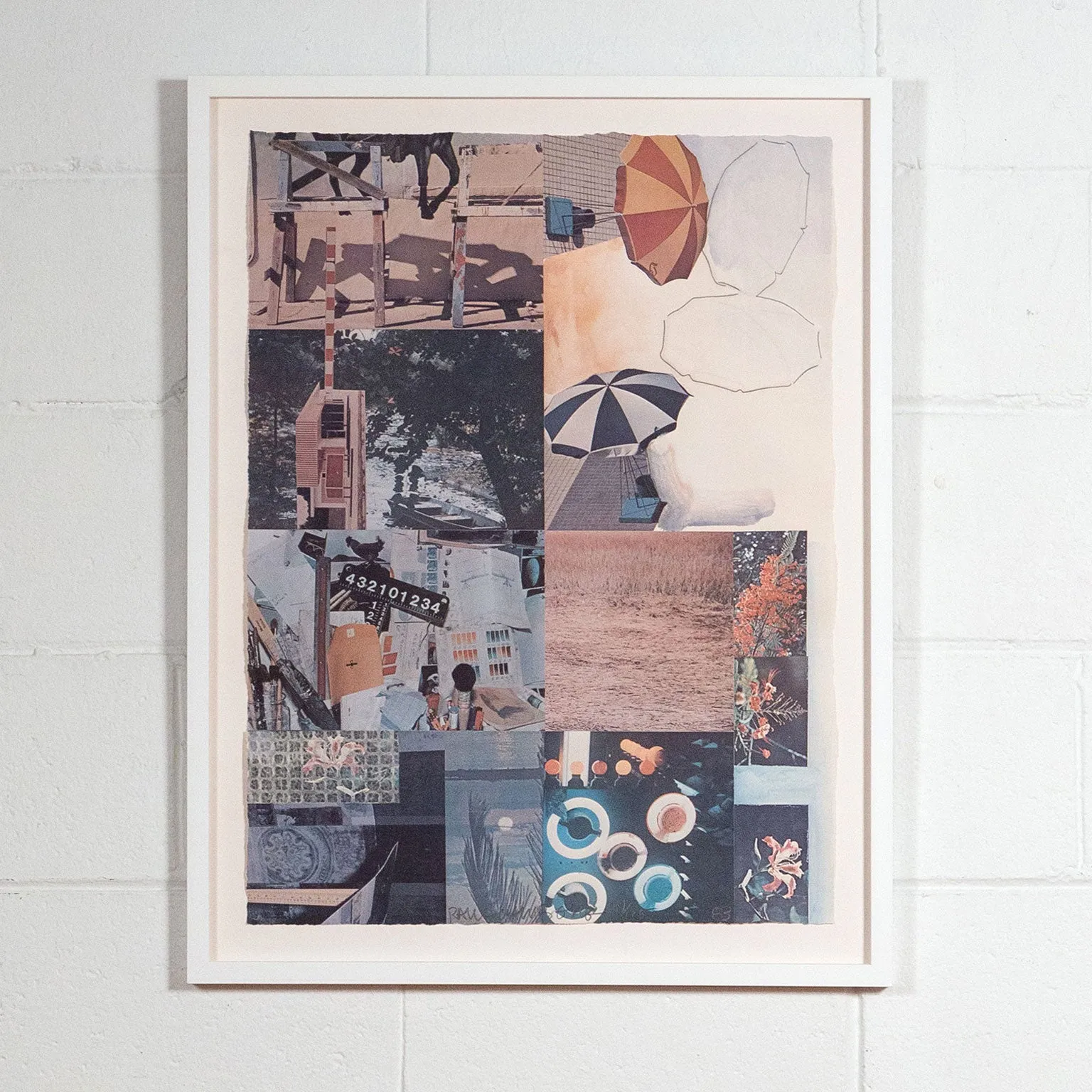 ROBERT RAUSCHENBERG "UMBRELLAS" LITHO, 1983