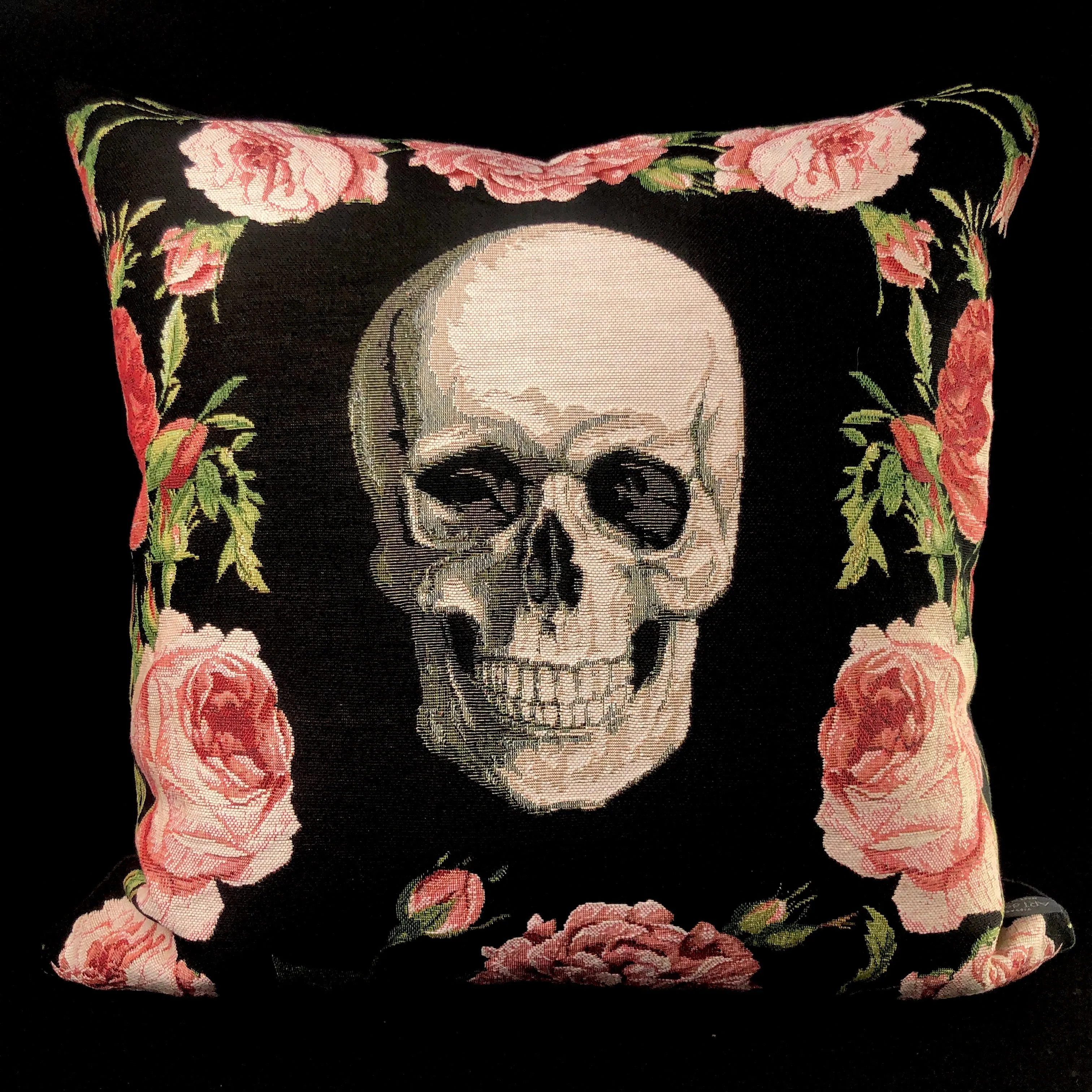 Roses & Skull Pillow