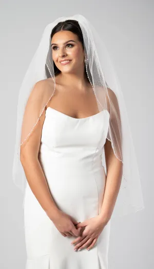 Roycebridal Kennedy Blue Ella Crystal Edge Veil