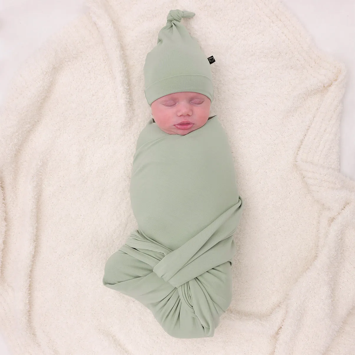 Sage Swaddle Beanie Set