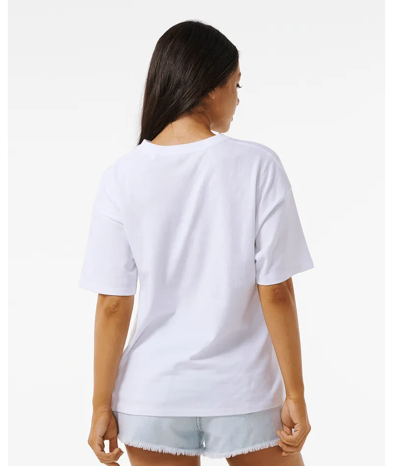 SANTORINI SUN HERITAGE TEE - OPTICAL WHITE