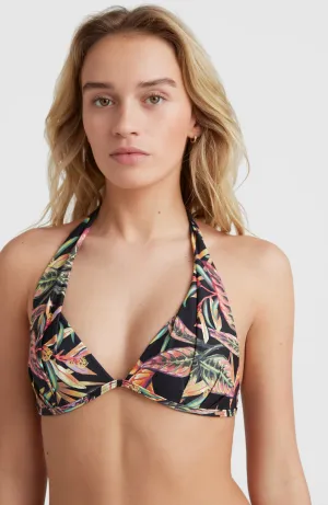 Sao Mix Bikini Oberteil | Black Tropical Flower