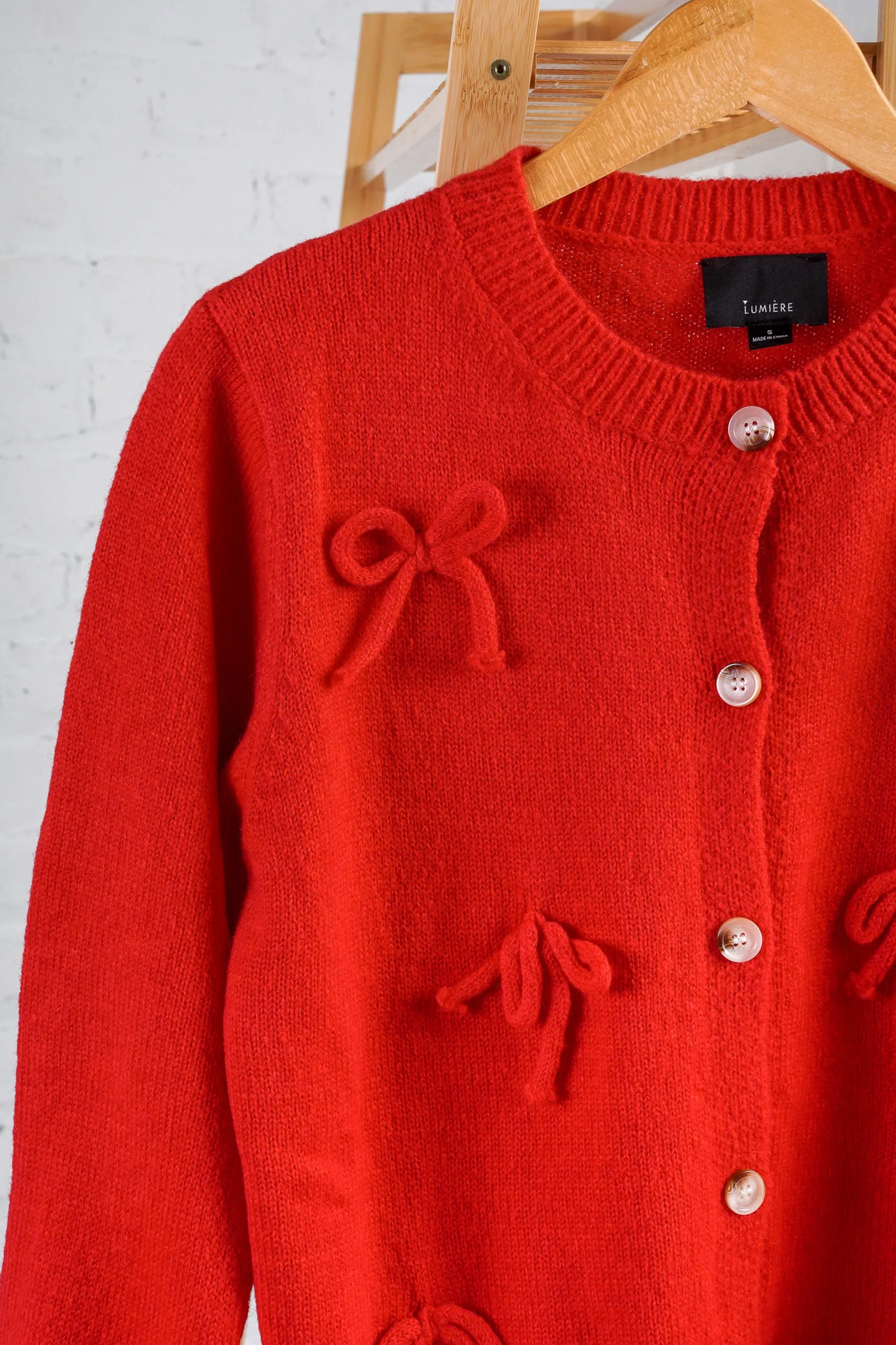 Scarlet Bow Cardigan