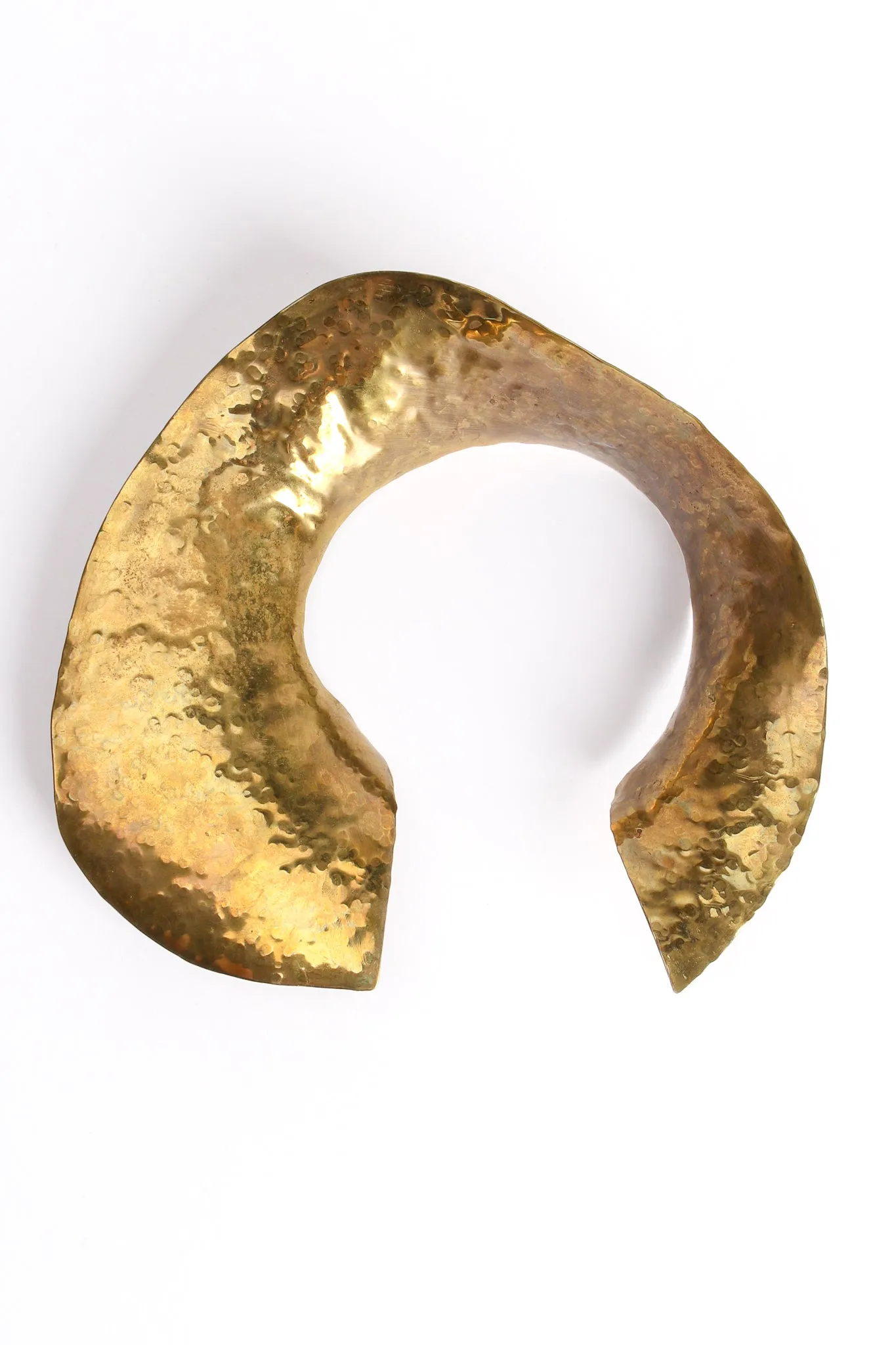 Sculptural Hammered Collar Necklace