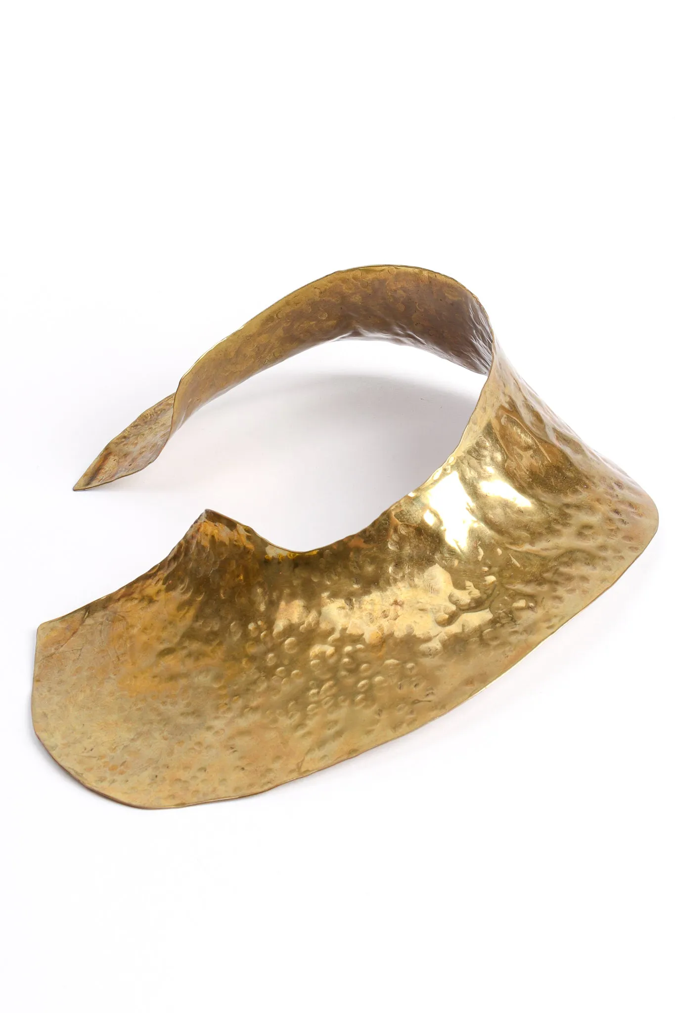Sculptural Hammered Collar Necklace