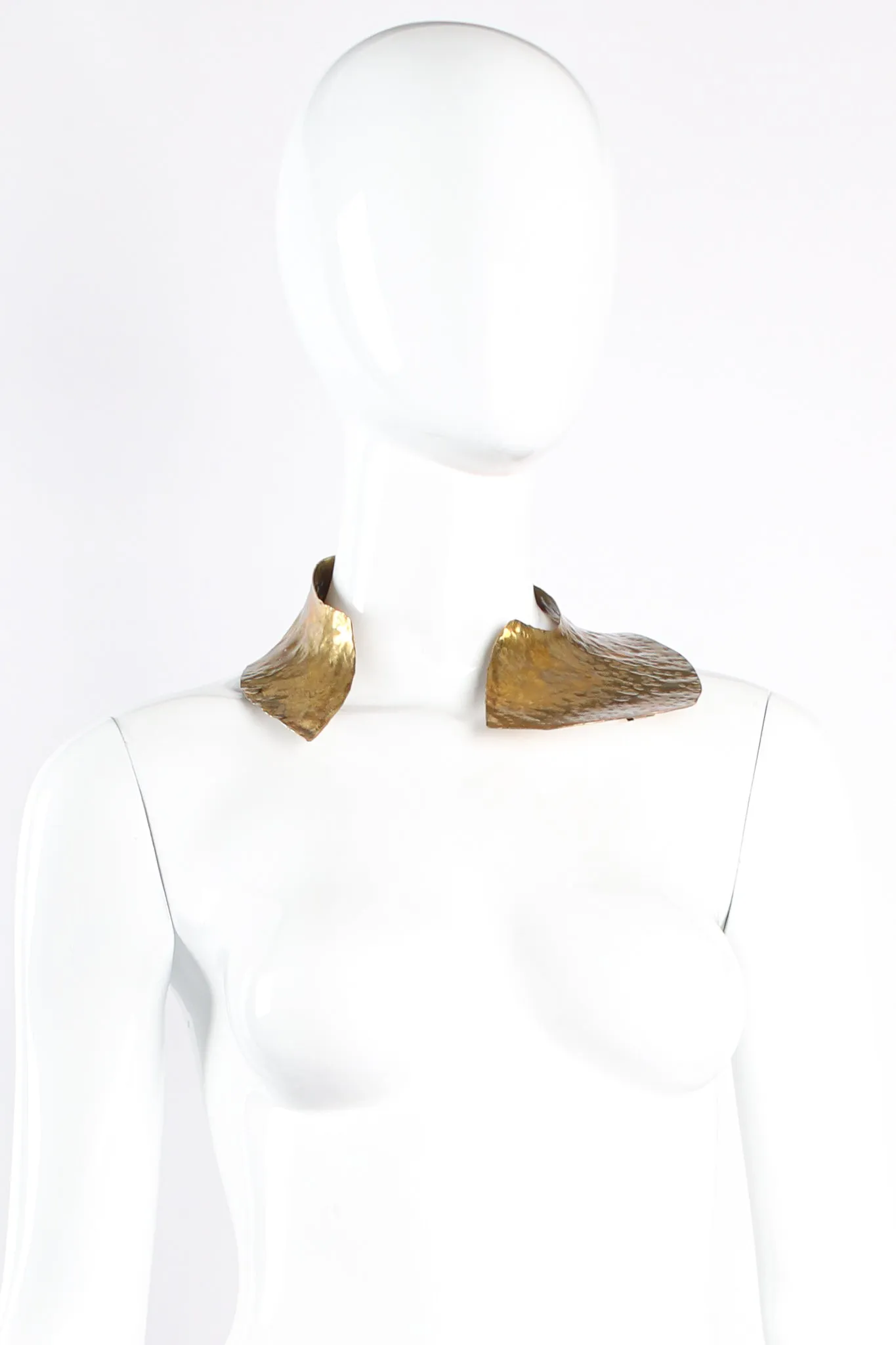 Sculptural Hammered Collar Necklace