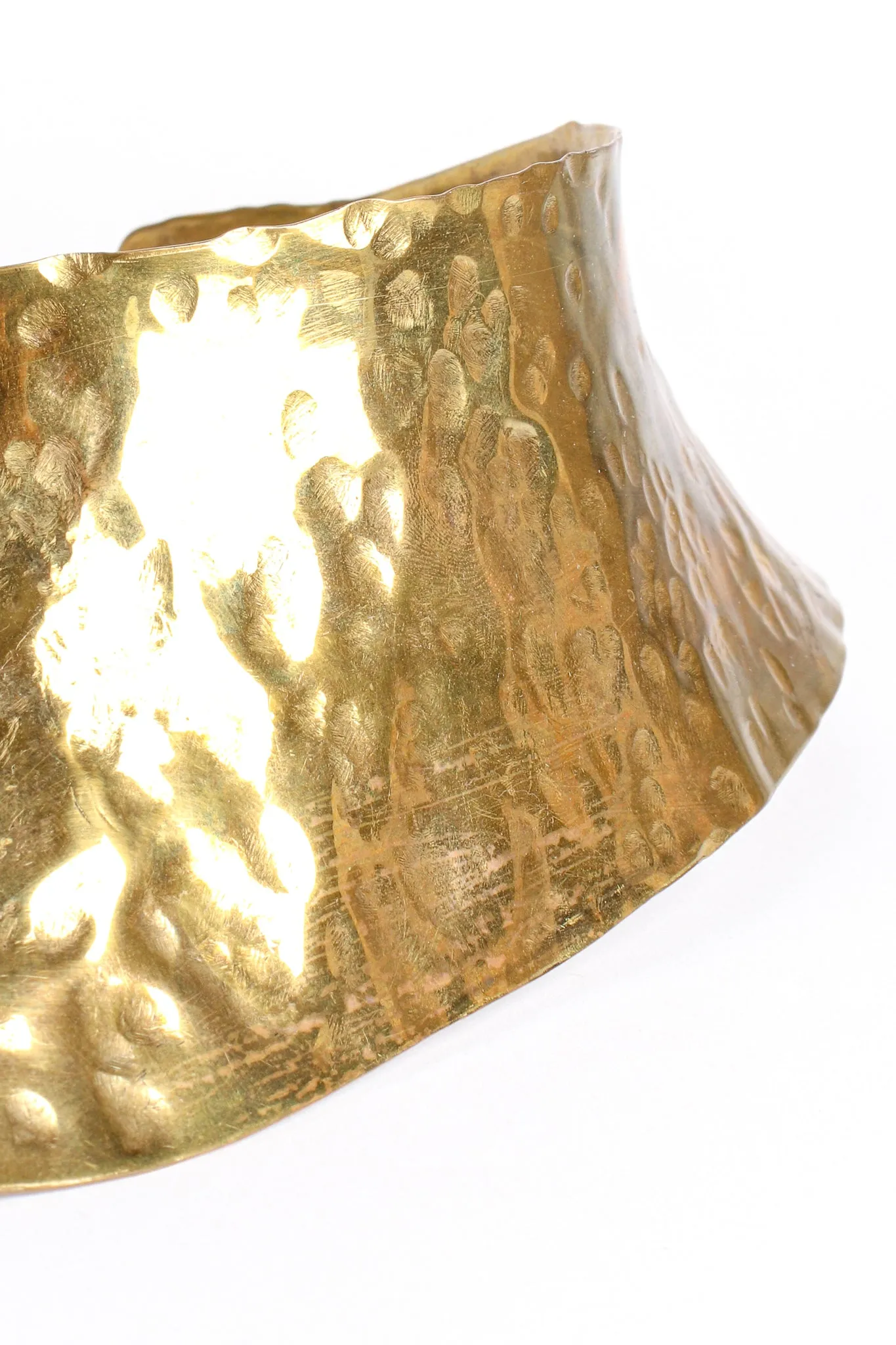 Sculptural Hammered Collar Necklace