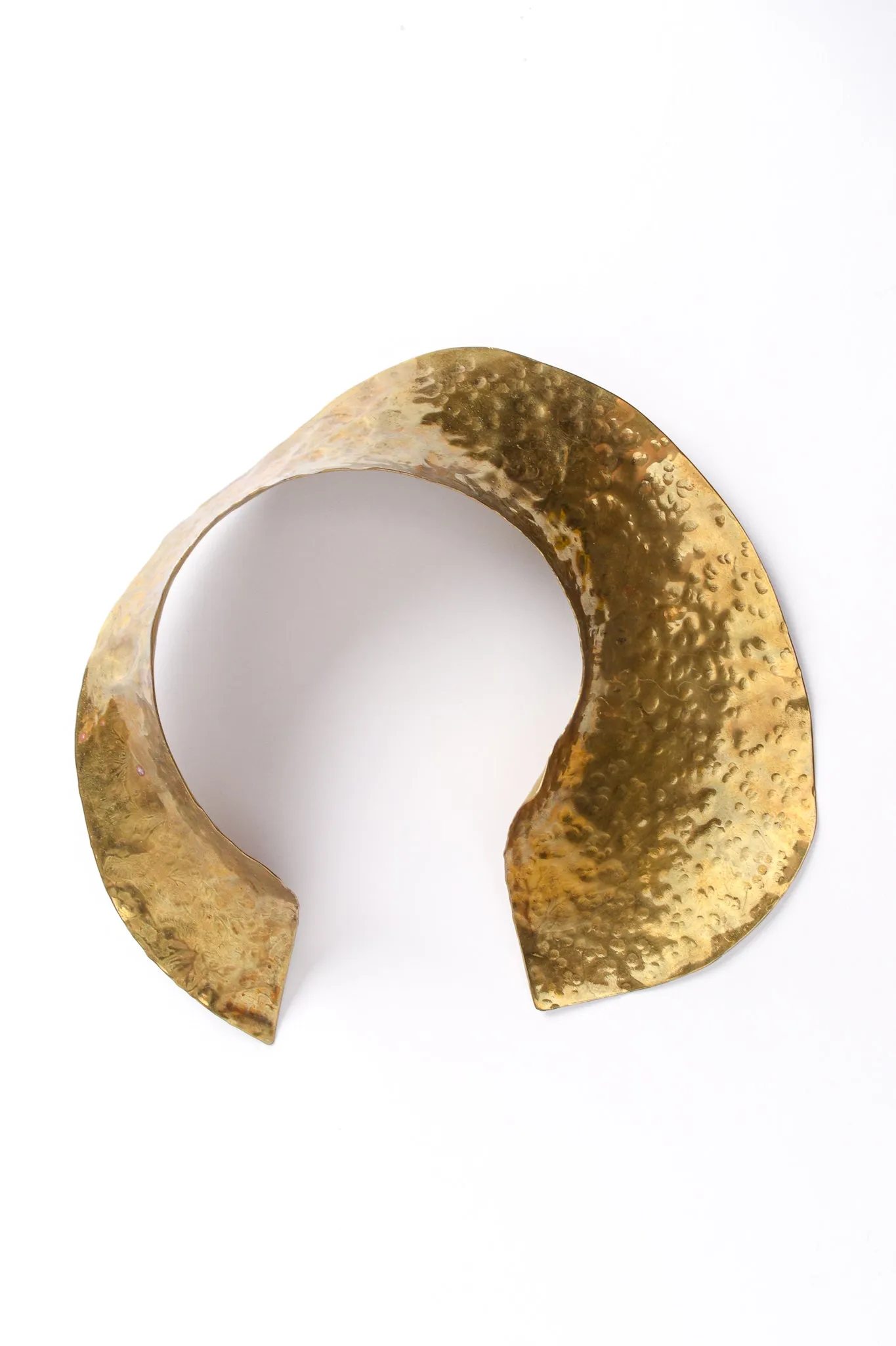 Sculptural Hammered Collar Necklace