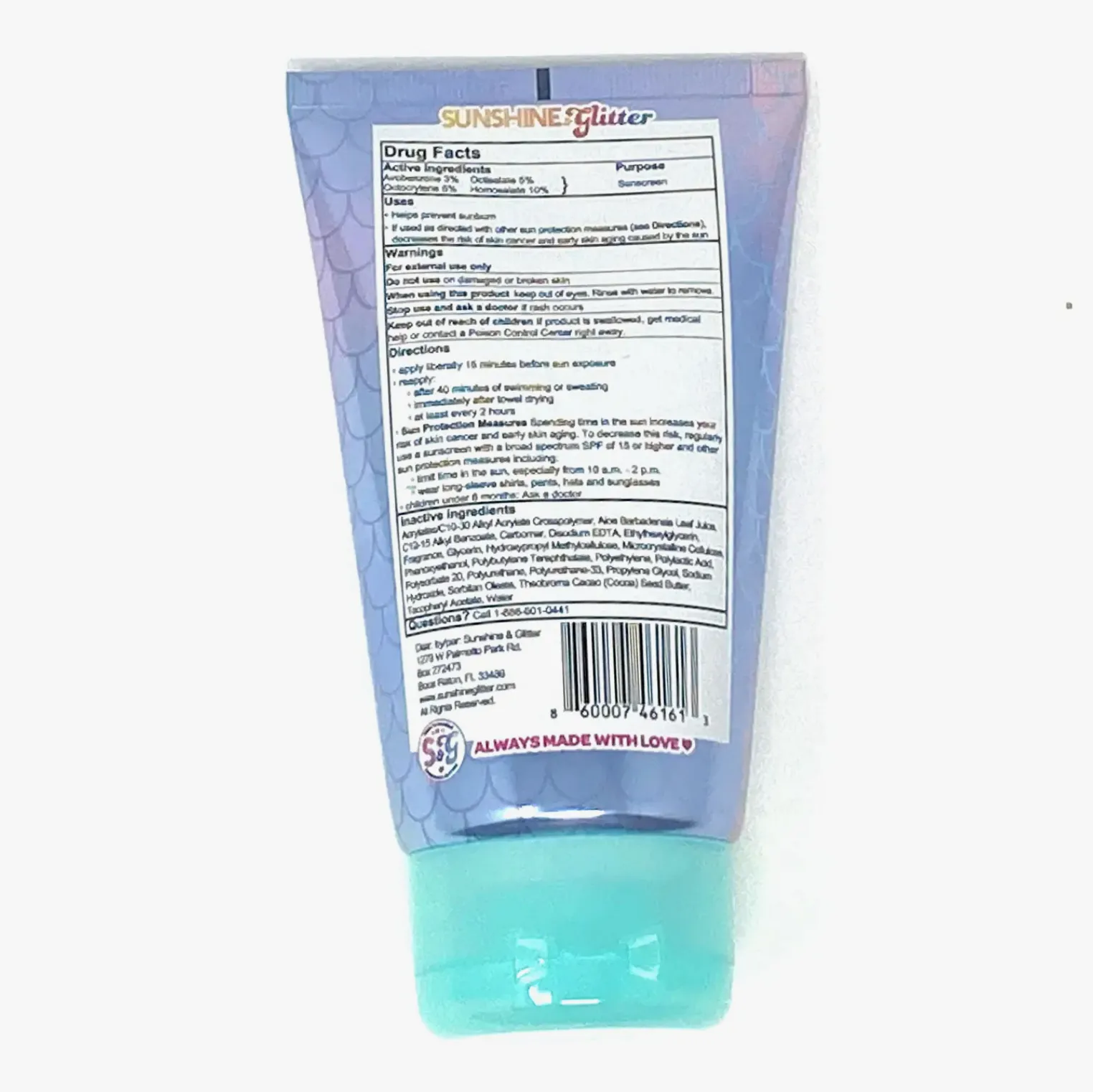 Sea Star Sparkle Mermaid Bio Spf 50 Glitter Sunscreen