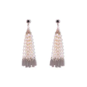 Shimmering creek beaded tassel drops