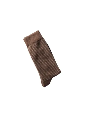 Sinau Socks Krata Wine Dark Brown