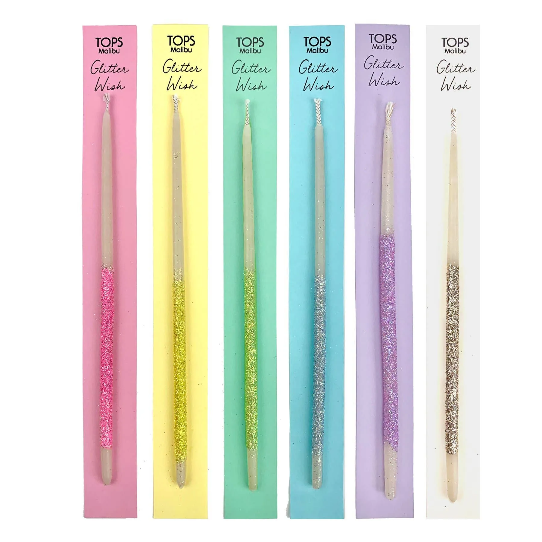 Single Glitter Beeswax Candles: Glitter Wish Candles