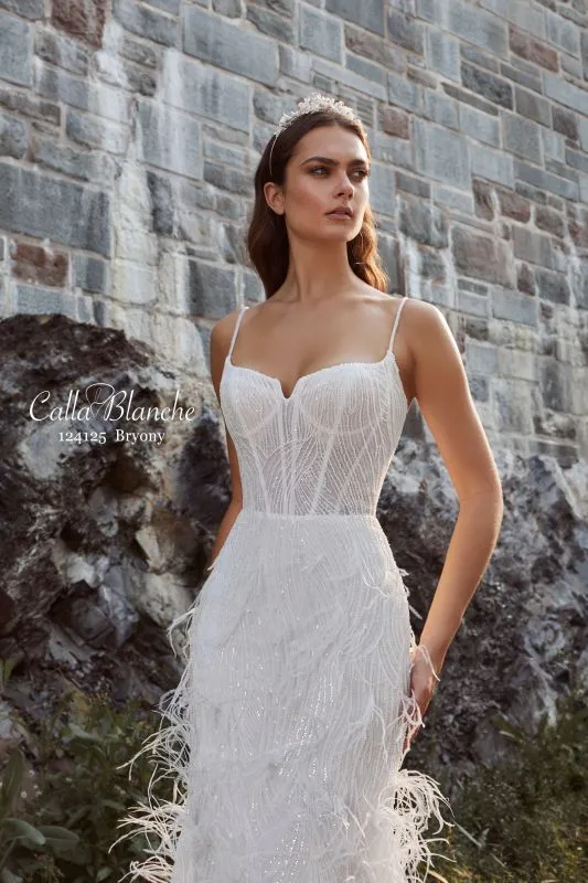 Size 10 Calla Blanche 124125 Bryony Ivory Gown