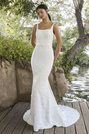 Size 16 Casablanca BL463-1 Liana Ivory Gown