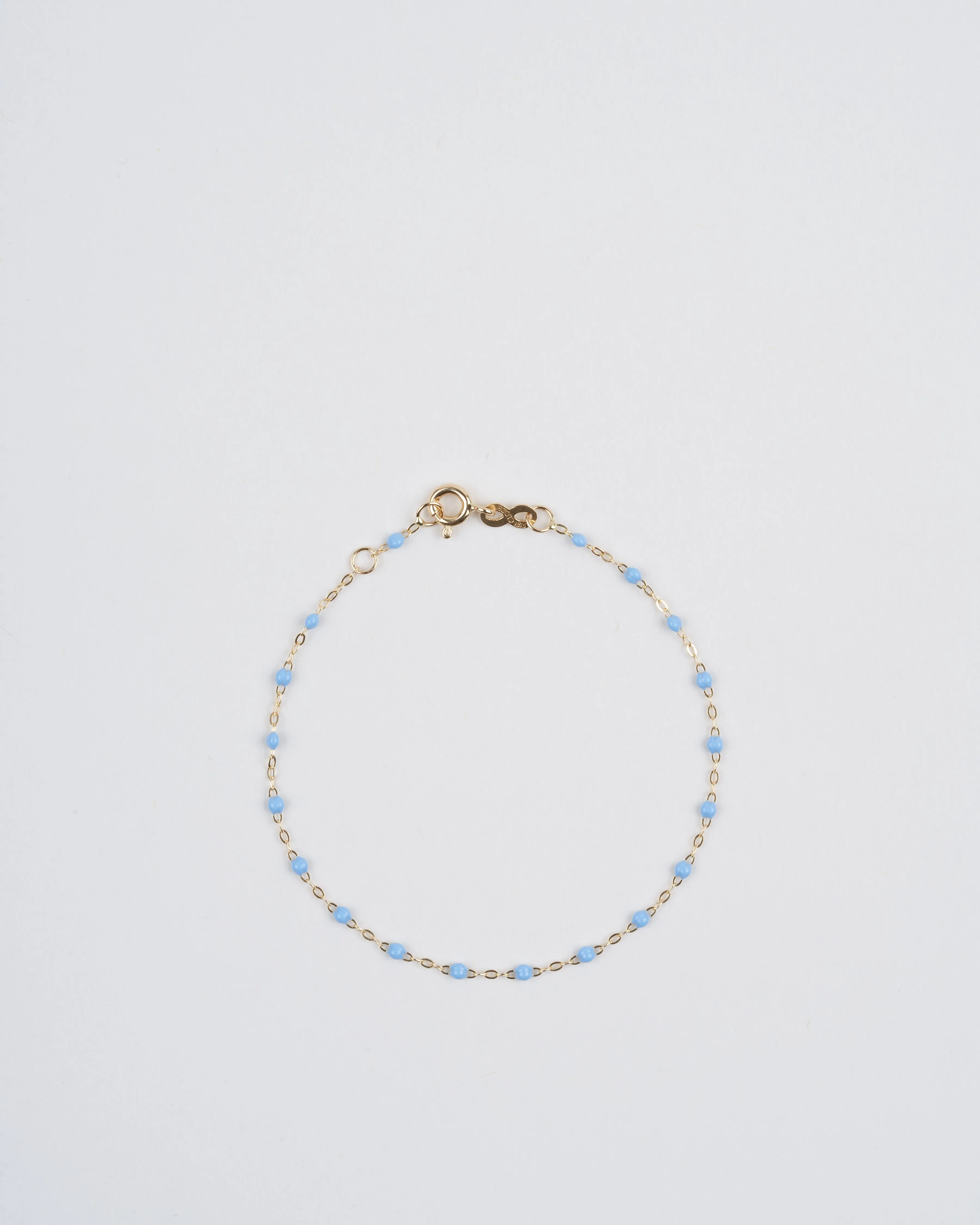 sky bead bracelet - yellow gold