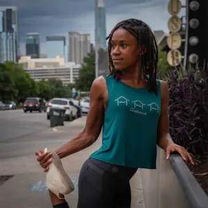 Soft Crop Tank - Teal
