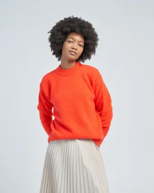 soft mohair crewneck easy pullover