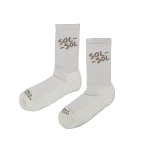 Sol Sol - Essential Socks - Ecru / Brown