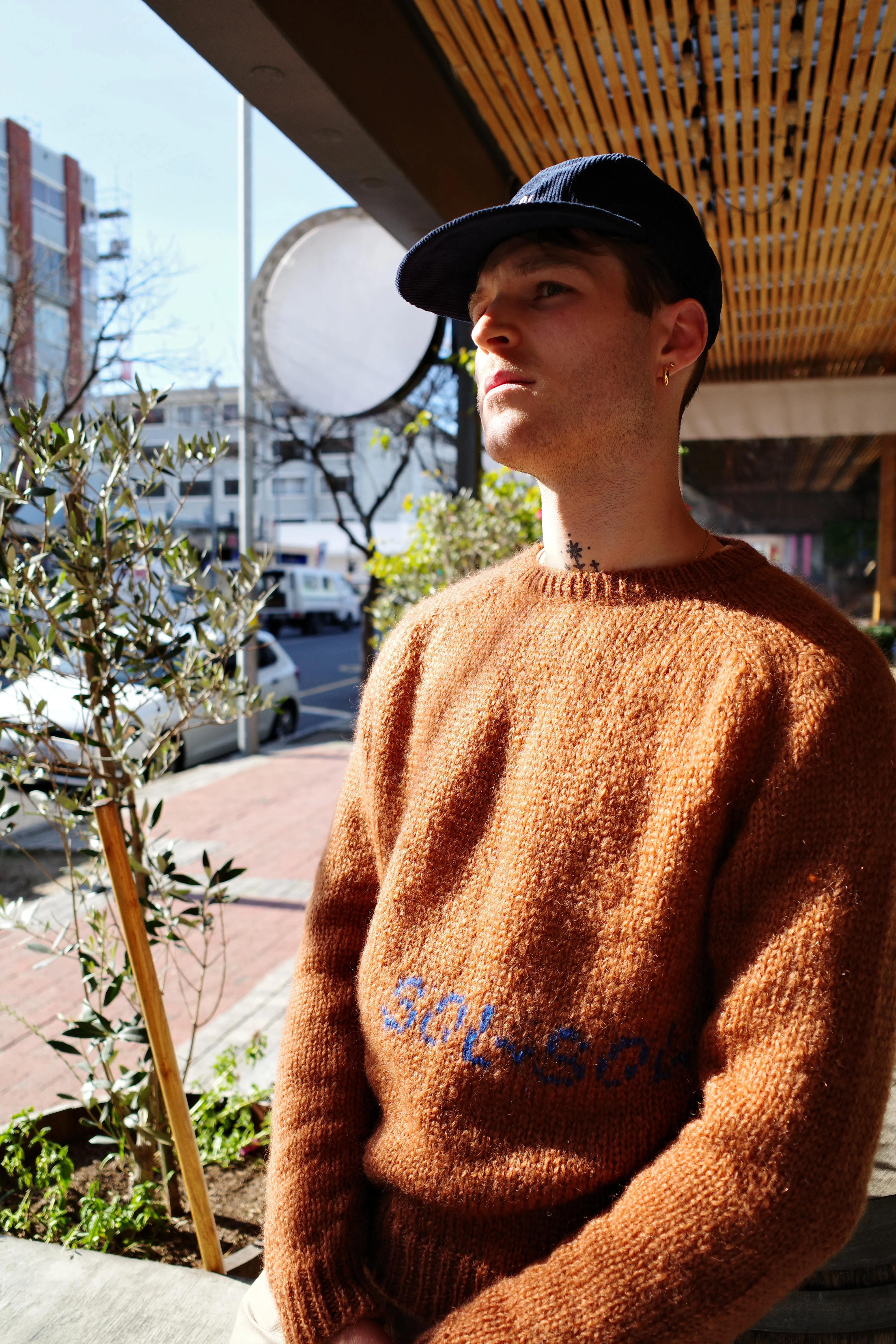 Sol Sol - Mohair & Wool Blend Jersey - Brown