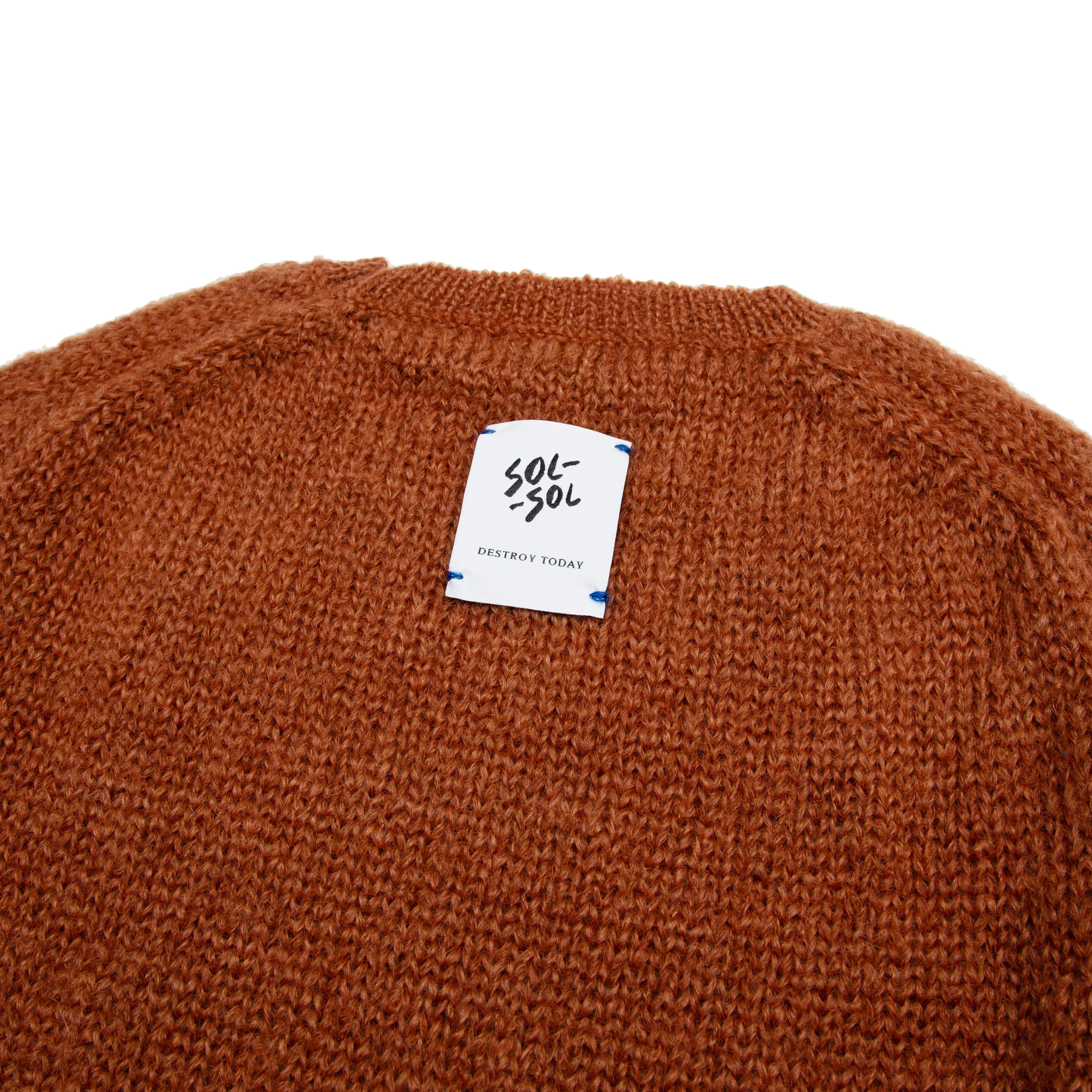 Sol Sol - Mohair & Wool Blend Jersey - Brown