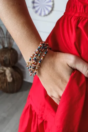 Sparkling Beauty Beaded Bracelet • Candy Multi