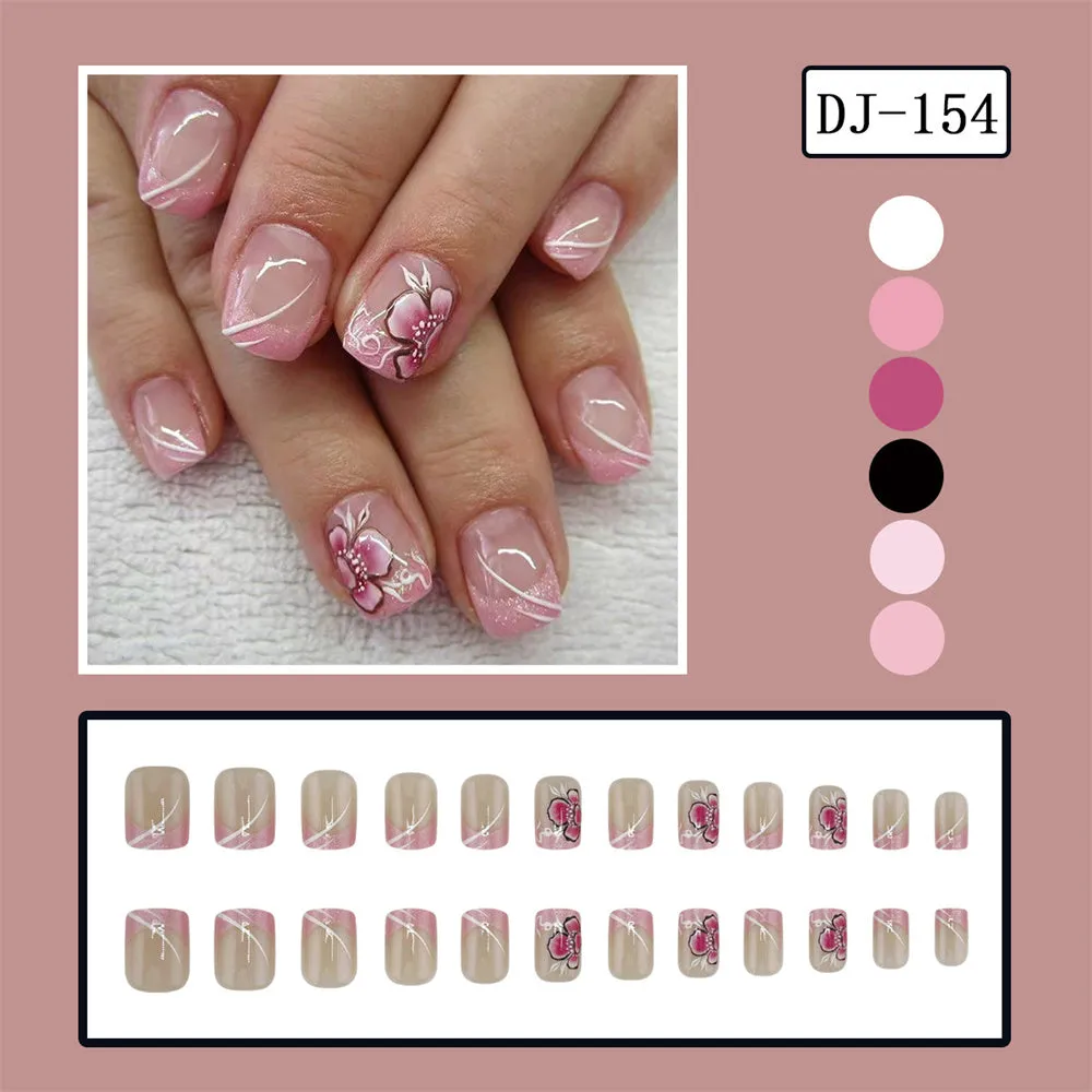 Square Cute French Peach Pink