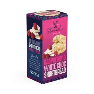 Stewarts of Scotland Raspberry and White Chocolate Shortbread