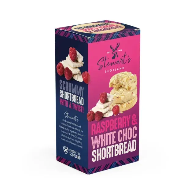 Stewarts of Scotland Raspberry and White Chocolate Shortbread
