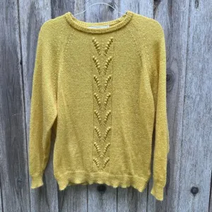 Summum Woman Amsterdam Mohair Blend Yellow Lightweight Sweater Medium