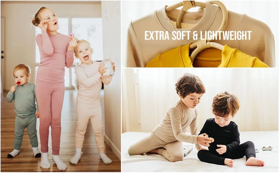 Super Luxury Soft Modal Milk Pink Girls Playwear
