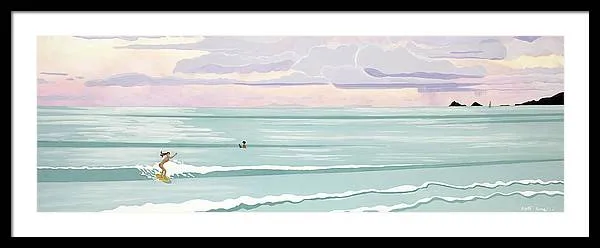 Surf Aloha, Kailua Squall - Framed Print