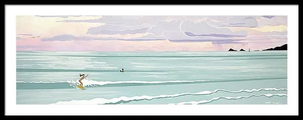Surf Aloha, Kailua Squall - Framed Print