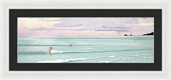 Surf Aloha, Kailua Squall - Framed Print