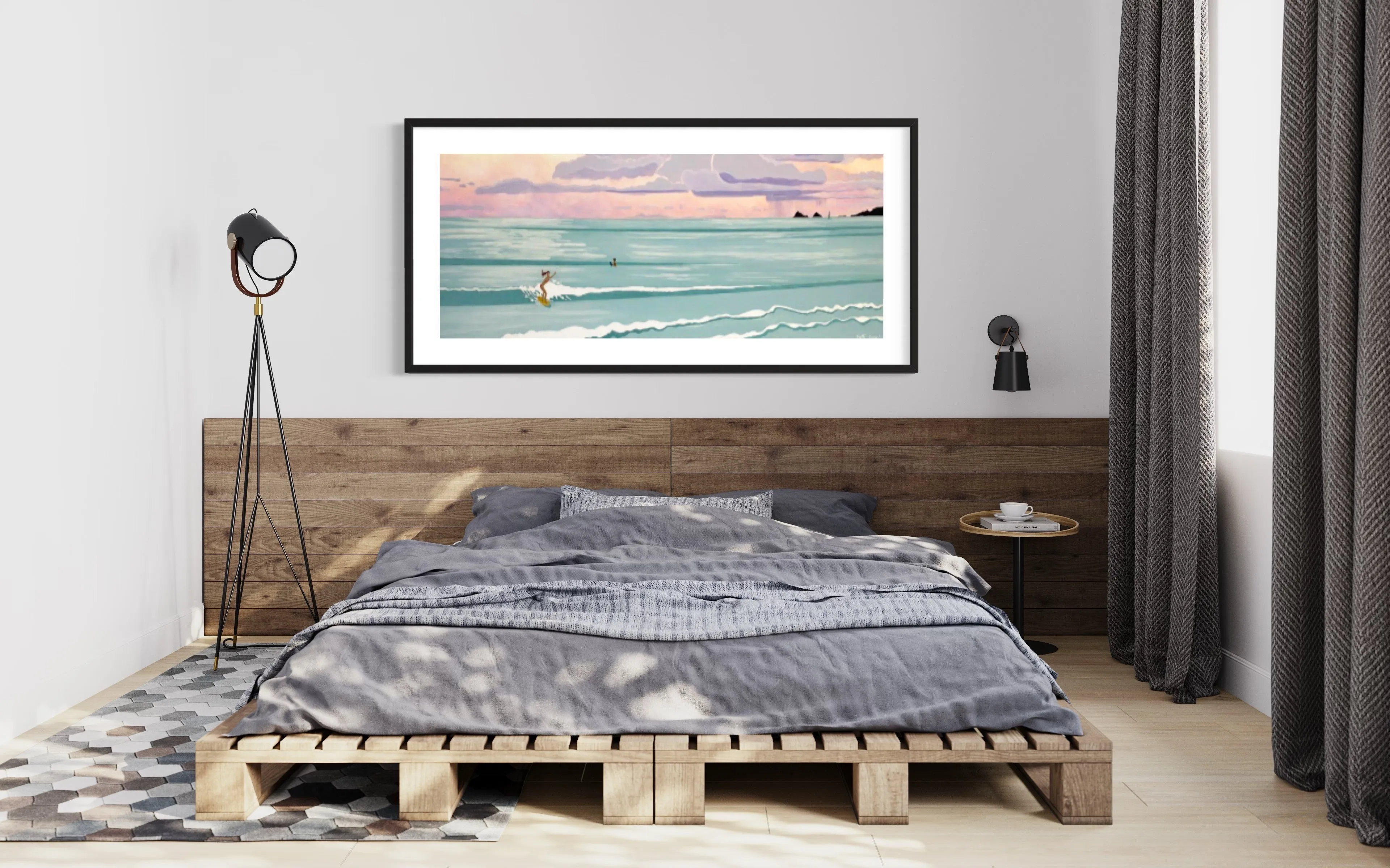Surf Aloha, Kailua Squall - Framed Print