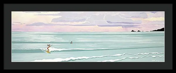 Surf Aloha, Kailua Squall - Framed Print