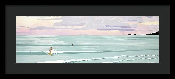 Surf Aloha, Kailua Squall - Framed Print