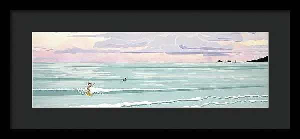 Surf Aloha, Kailua Squall - Framed Print