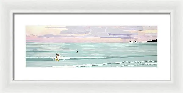 Surf Aloha, Kailua Squall - Framed Print