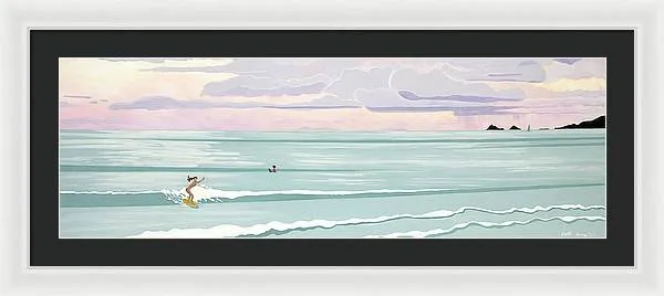 Surf Aloha, Kailua Squall - Framed Print
