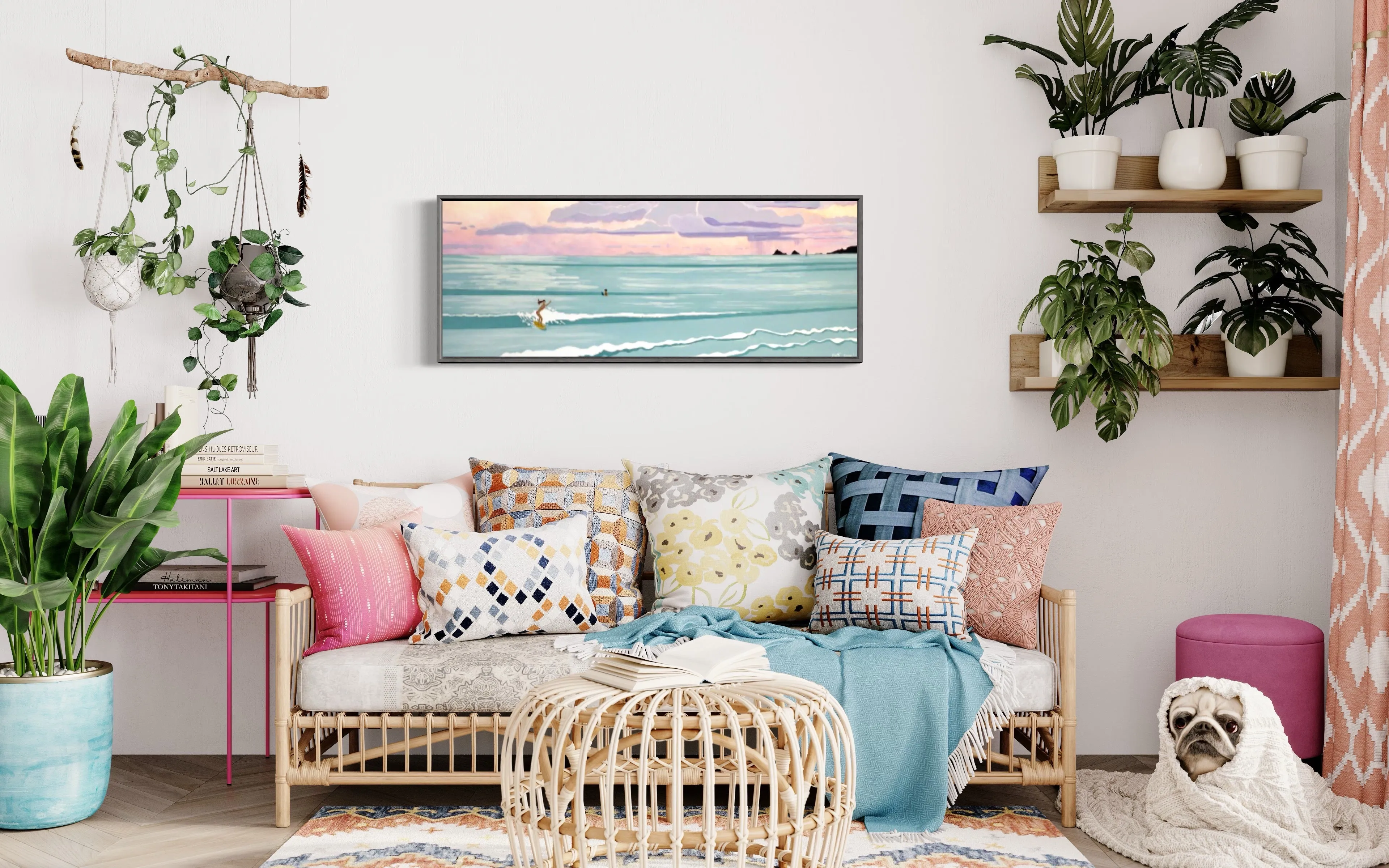 Surf Aloha, Kailua Squall - Framed Print