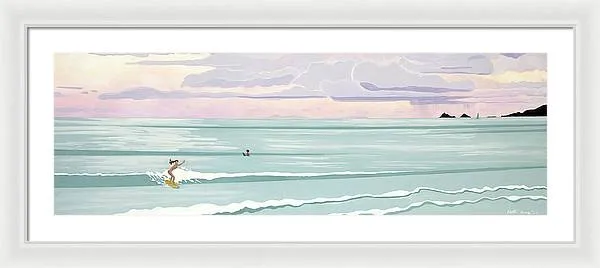 Surf Aloha, Kailua Squall - Framed Print