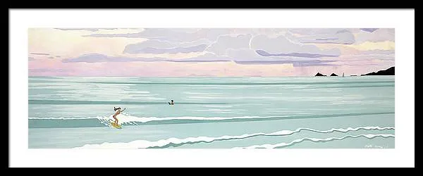Surf Aloha, Kailua Squall - Framed Print