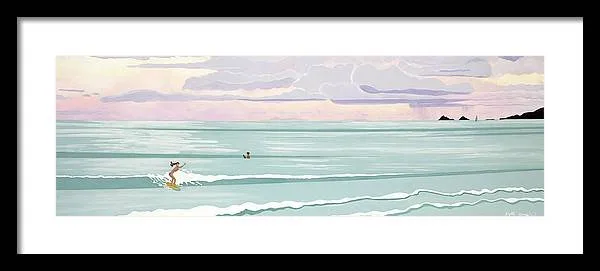 Surf Aloha, Kailua Squall - Framed Print