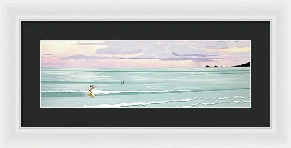 Surf Aloha, Kailua Squall - Framed Print
