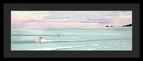 Surf Aloha, Kailua Squall - Framed Print